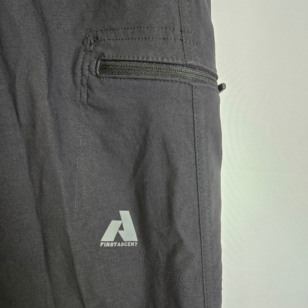 Eddie Bauer First Accent Guide Pro Capri Pants Gorpcore Hiking Black T8 Flaw - Picture 9 of 11